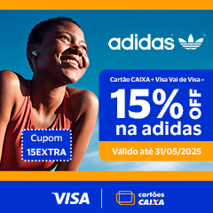 Adidas, use o cupom 15 extra 